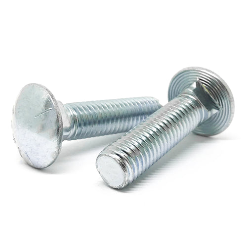 1/4-20x3-1/2" Grade 5 Round Head Square Neck Carriage Bolts Zinc