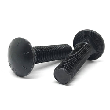 5/8-11x2-1/2" Grade 8 Round Head Square Neck Full Thread Carriage Bolts Plain