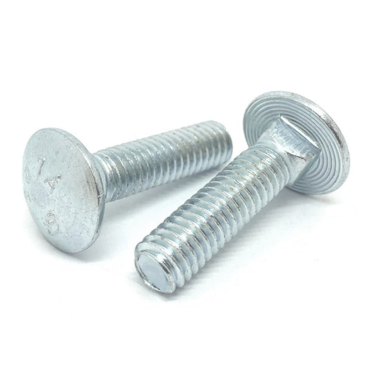 1/4-20x2-3/4" A307 Grade A Carriage Bolts Zinc
