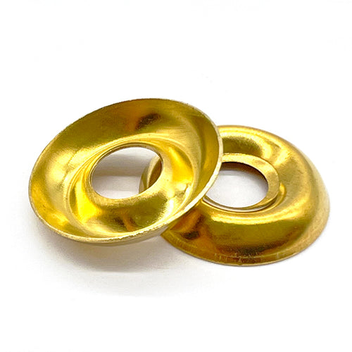 #12 Brass Finishing Cup Washers