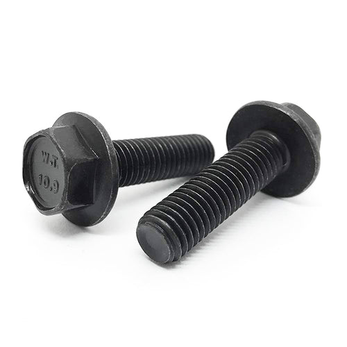 M5-.8x16 Class 10.9 Hex Flange Bolts Phos & Oil
