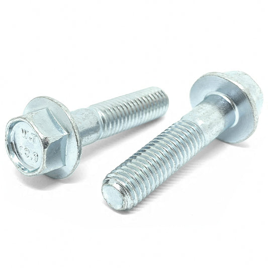 M8-1.25x50 Class 10.9 Hex Flange Bolts Zinc Clear
