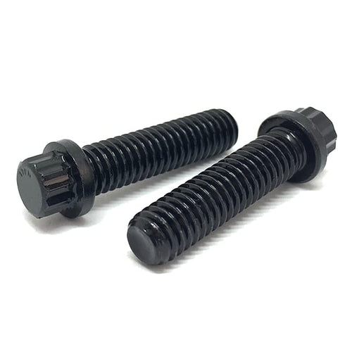 3/4-10x2" Alloy 12 Point Flange Screws Black Oxide