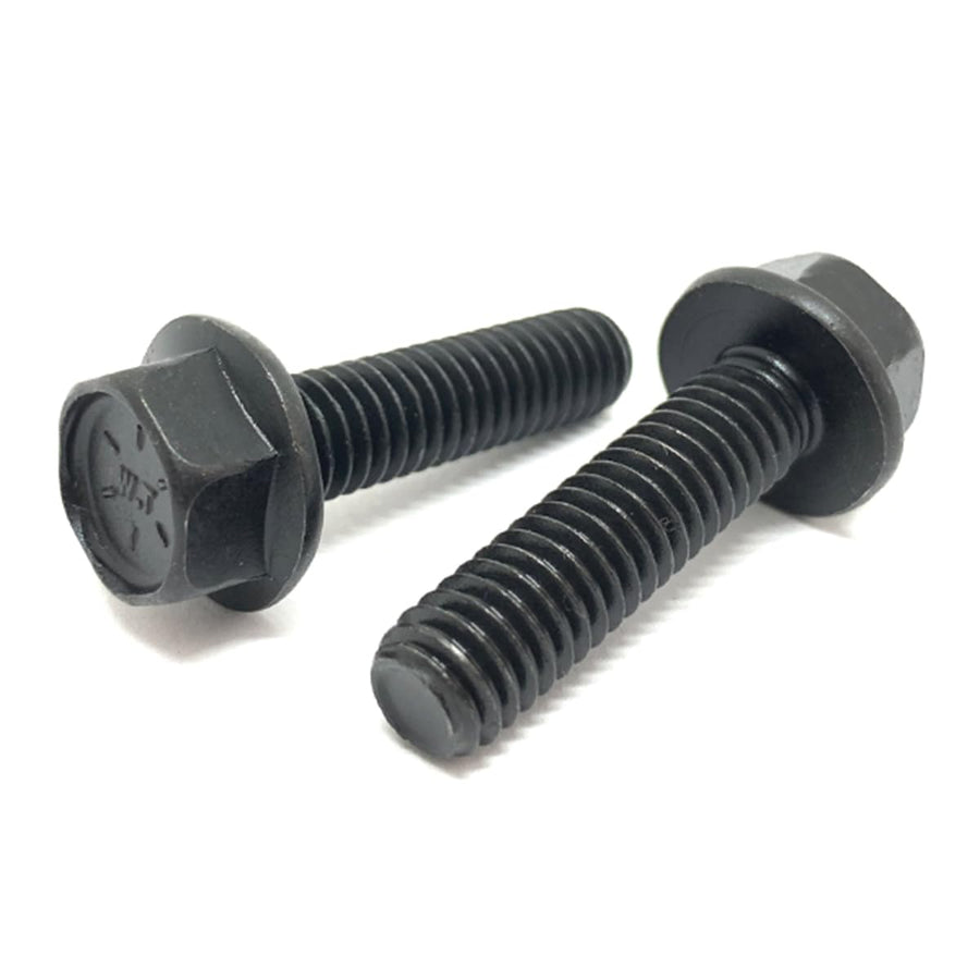5/8-18x2-1/4" Grade 8 Hex Flange Frame Bolts Phos & Oil