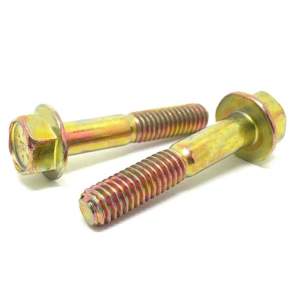 3/4-10x3" Grade 8 Hex Flange Frame Bolts Zinc Yellow