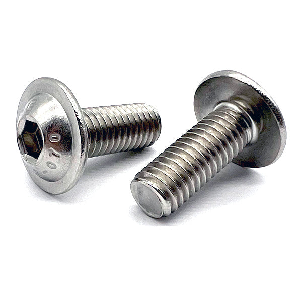 M4-0.7x12 A2-70 Stainless Steel Button Flange Socket Cap Screws