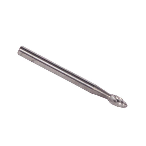 1/8" x 1/4" SH41 Flame Carbide Bur 1/8" Shank
