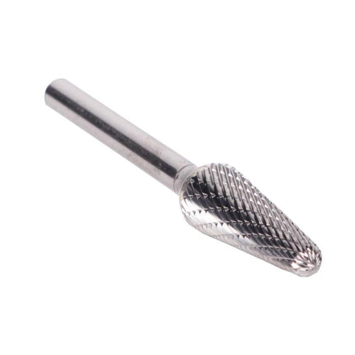 1/4" x 5/8" Cone Carbide Bur 1/4" Shank