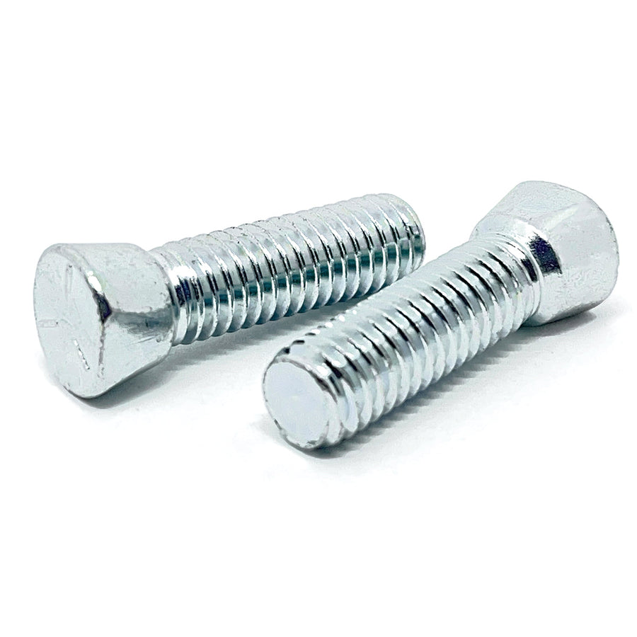 7/16-14x1-1/2" Grade 5 Clipped Head Plow Bolts Zinc