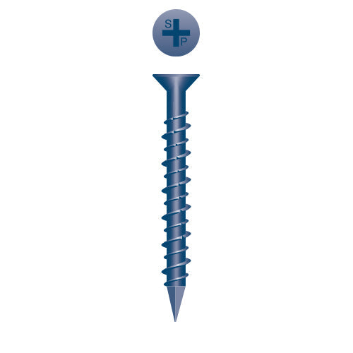 #1/4 Strong-Point Flat Head 1/4 x 3-3/4, PH, Hi-Low, Blue Ceramic Finish