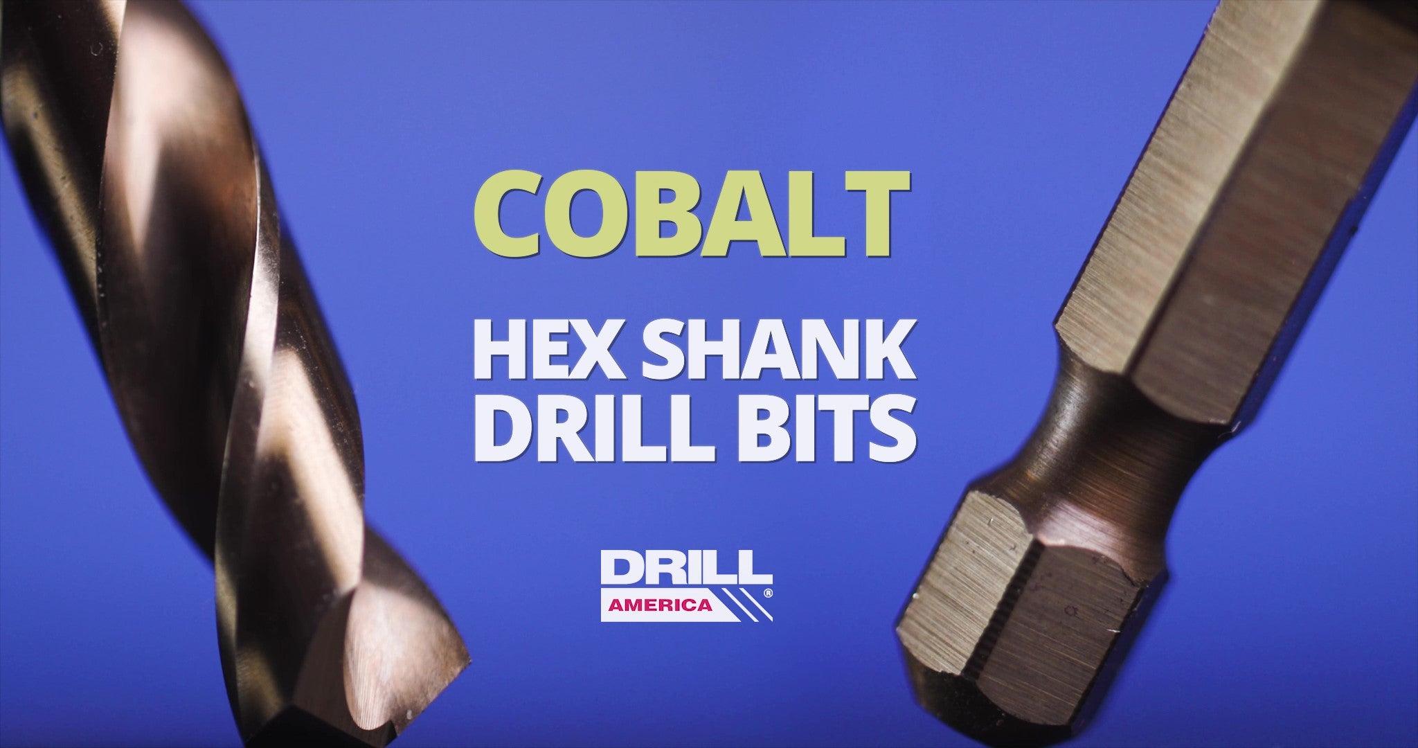 13 Piece Cobalt Quick Change Hex Shank Drill Bit Set 1/16" - 1/4" Plastic Case