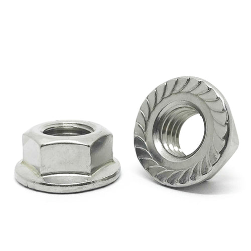 M12-1.75 A2-70 Stainless Steel Serrated Hex Flange Nuts