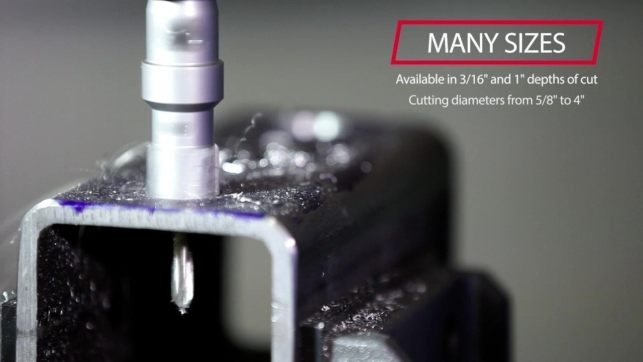 3/4" Carbide Tipped Hole Cutter with 1" Depth of Cut