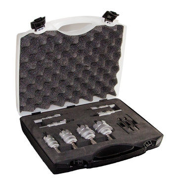 8 Piece Carbide Tipped Hole Cutter Set with 1" Depth of Cut