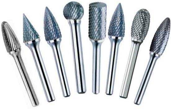 8 Piece Set 1/4 x 1/4 STD Carbide Bur 8 Piece Set