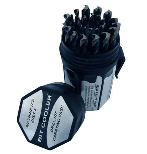 29 Piece HSS Black Oxide Split Pont Drill Bit Set, 1/16" - 1/2", Round Bit Cooler Case, D/ASP Series