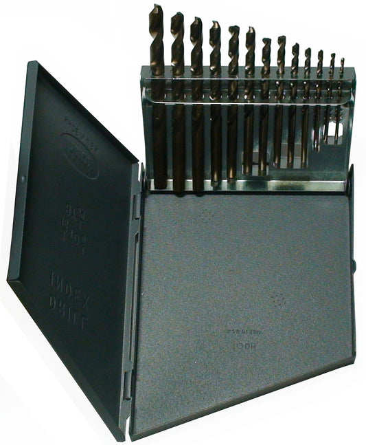 13 Piece Cobalt Jobber Length Drill Bit Set, 1/16" - 1/4", D/ACO Series