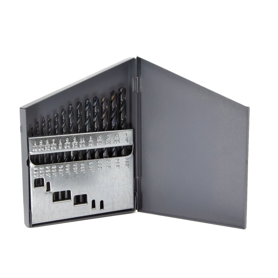 13 Piece HSS Black Oxide Jobber Length Drill Bit Set, DWDN, 1.00mm - 7.00mm