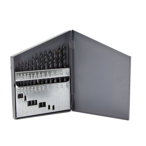 13 Piece HSS Black Oxide Jobber Length Drill Bit Set, DWDN, 1.00mm - 7.00mm