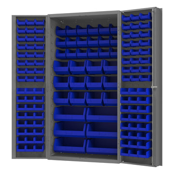 Cabinet, 132 Blue Bins