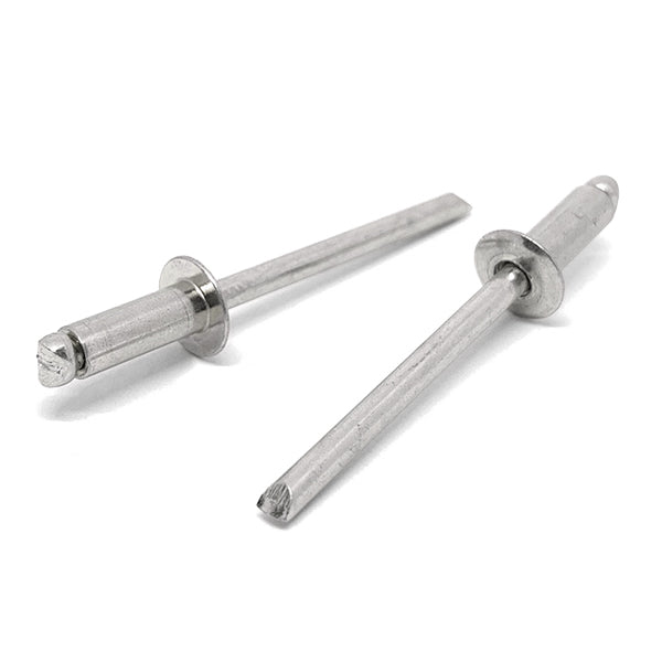 3/16" Dia 3/8"-1/2" (68)   Grip - Dome Head Blind Rivets Stainless/Stainless Mandrel