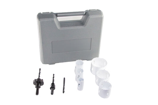 8 Piece Electrician Bimetal Hole Saw Kit