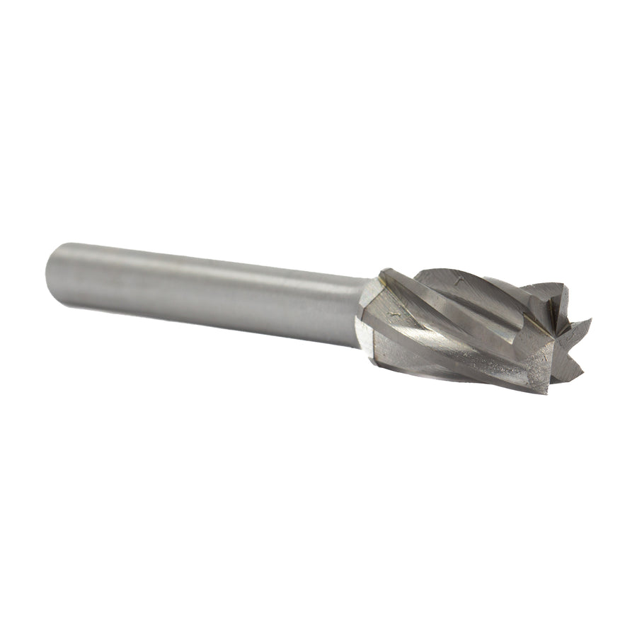 SB-3NF 3/8" X 3/4" Cylindrical End Cut Carbide Bur 1/4" Shank for Aluminum