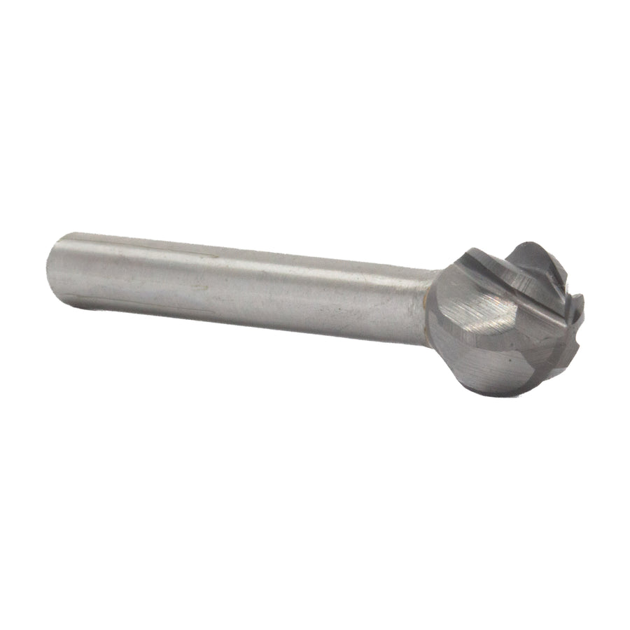 SD-3NF 3/8" X 5/16" Ball End Carbide Bur 1/4" Shank for Aluminum