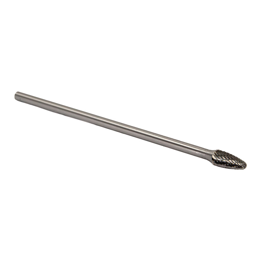 SF-5 1/2" X 1" 6" Long Shank Tree Radius End Carbide Bur 1/4" Shank