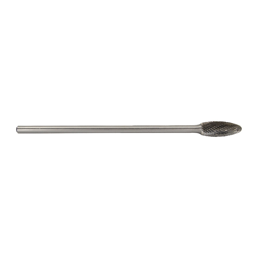 SH-5 1/2" X 1-1/4" 6" Long Shank Flame Carbide Bur 1/4" Shank