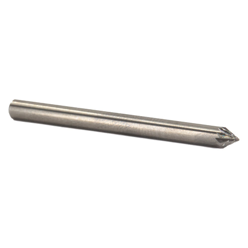 SJ-81 3/16" X 3/16" 60 Include Angle Carbide Bur 3/16" Shank
