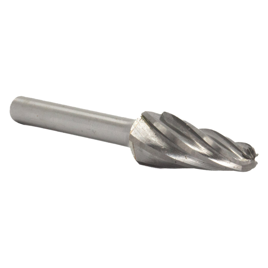 SL-7NF 3/4" X 1-1/2" Cone Carbide Bur 1/4" Shank for Aluminum