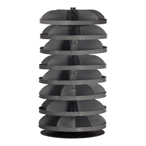 34" Metal Revolving Rotabin with 8 Shelves