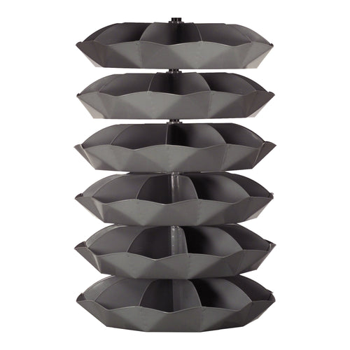 44" Metal Revolving Rotabin with 60 Compartments