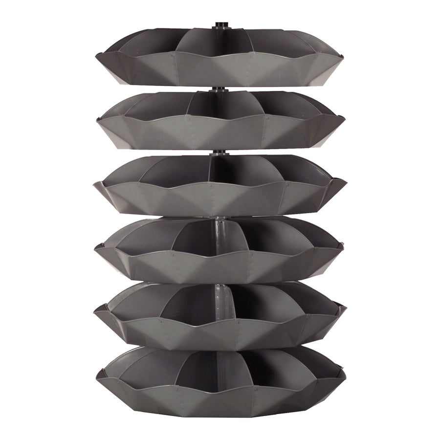 44" Metal Revolving Rotabin with 60 Compartments