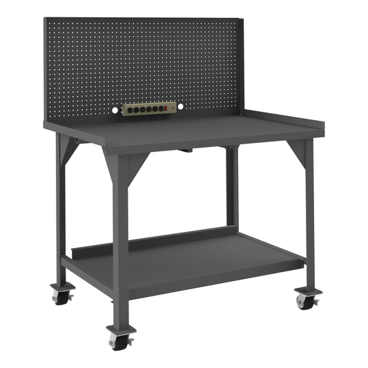 Mobile Workbench, Pegboard, 48 x 30