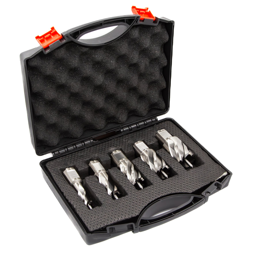 Annular Cutter Set 5 Pieces 1 Inch Depth of Cut