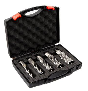 Annular Cutter Set 5 Pieces 2 Inch Depth of Cut