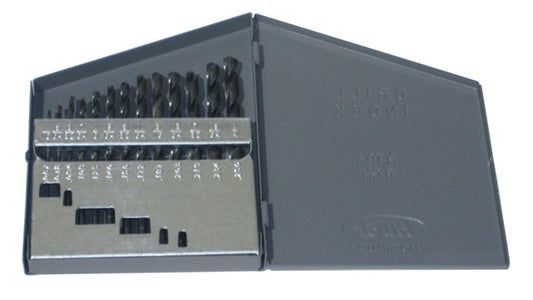 13 Piece Tin Coated Jobber Length Drill Bit Set, 1/16" - 1/4"
