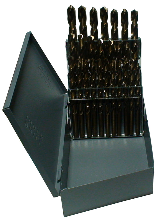 26 Piece Cobalt Jobber Length Drill Bit Set, A - Z, DWDCO Series