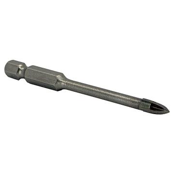5/16" Carbide Tipped 4 Flute Glass & Tile Drill Bit with Hex Shank
