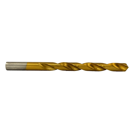 21 Piece Tin Coated Jobber Length Drill Bit Set, 1/16" - 3/8"