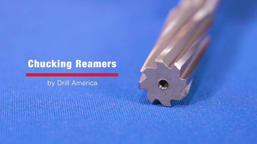 29/64" HSS Straight Shank Straight Flute Chucking Reamer
