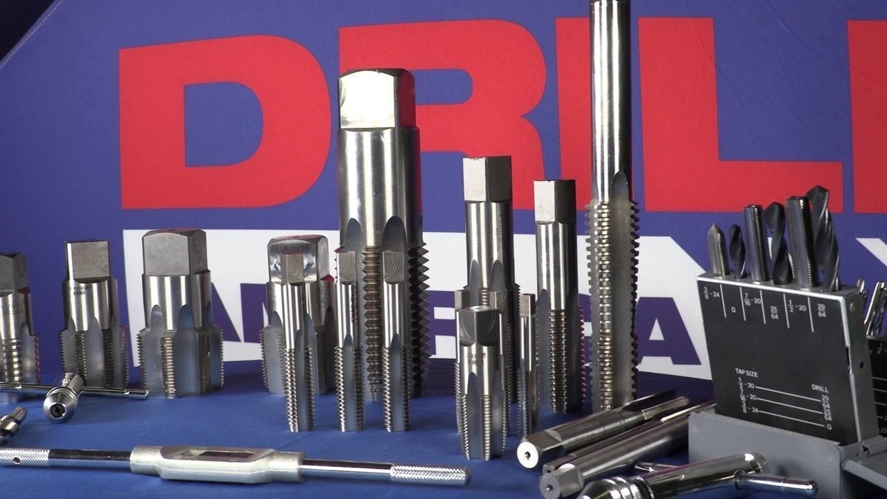m8 x 1.25 HSS 4 Flute Tap Set, Tap America