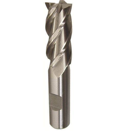 1-7/16" X 3/4" HSS 4 Flute Single End End Mill