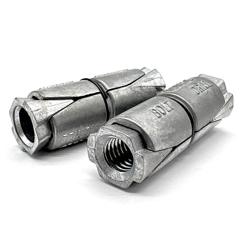 1/2" Double Expansion Shield Anchors Zinc Alloy