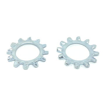 M20 Class 10 External Tooth Lock Washers Zinc Clear