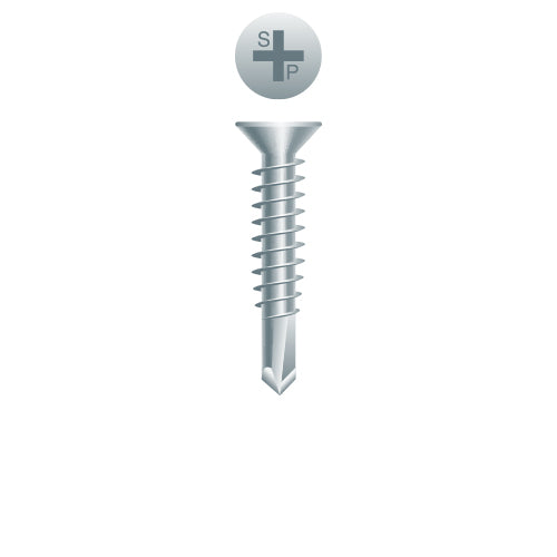 #8 Strong-Point Flat Head 8-18 x 1, PH, Zinc