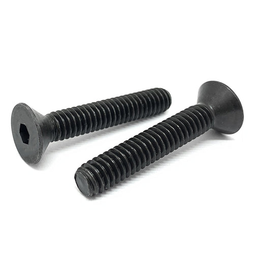 M3-0.5x10 Class 12.9 Alloy Flat Socket Head Cap Screws Black Oxide
