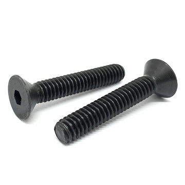 M8-1.25x20 Class 12.9 Alloy Flat Socket Head Cap Screws Black Oxide